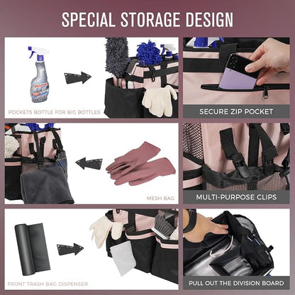 Wearable Cleaning Caddy, Cleaning Caddy Supplies Organizer - Image 2