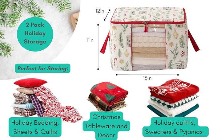 Canvas Storage Bags 2 Pack - Image 2