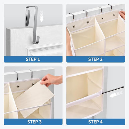 JARLINK Over the Door Organizer, Extra Large Storage - Image 7