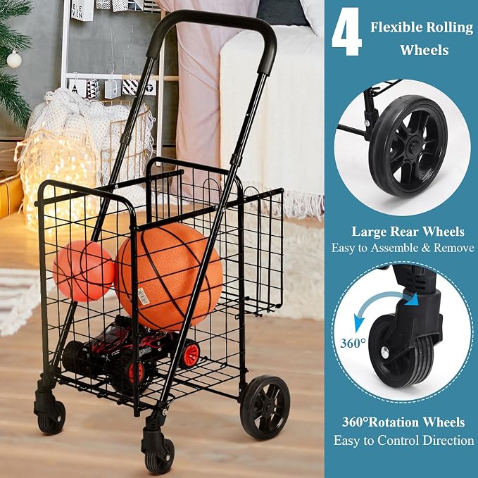 Foldable Grocery Shopping Cart - Image 4