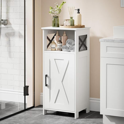 Homhedy Farmhouse Bathroom Storage Cabinet by Homhedy