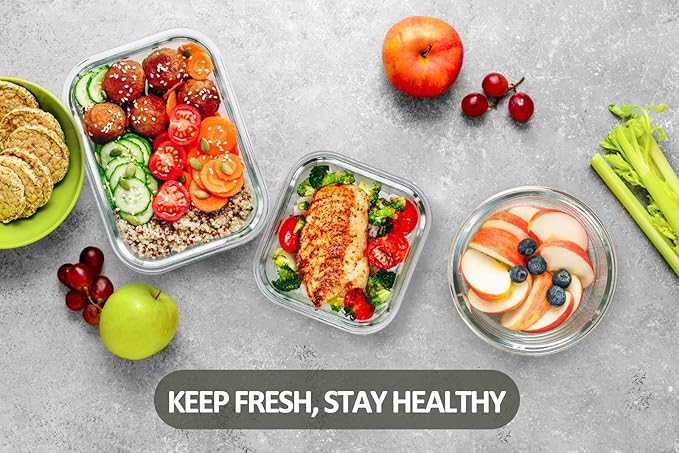 24-Piece Glass Food Storage Containers - Image 6