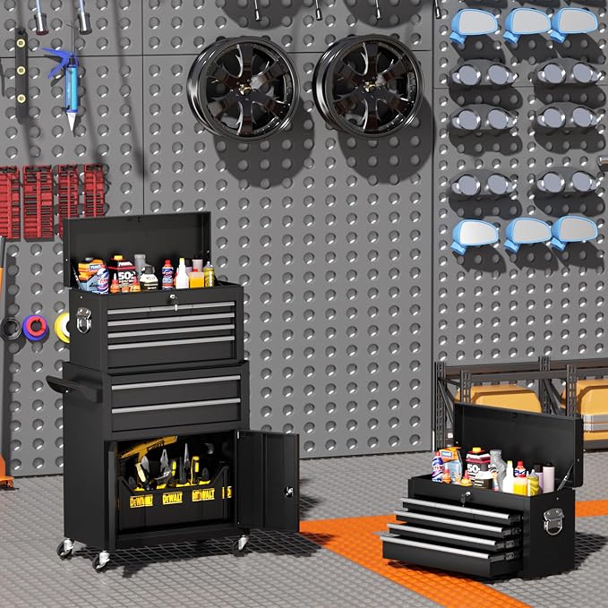 INTERGREAT 8-Drawers Rolling Tool Chest, Assembled Tool Chest - Image 9