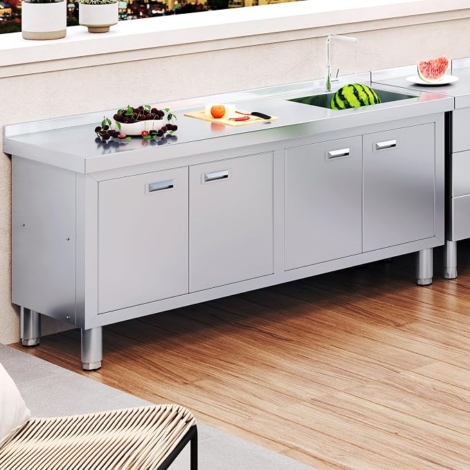 WWK 59" x 21" Stainless Steel Sink - Image 4