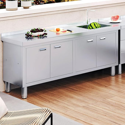 WWK 59" x 21" Stainless Steel Sink - Image 4