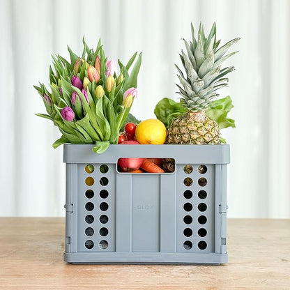 Clax® crate | folding box | basket | 48 qt | grey - Image 5
