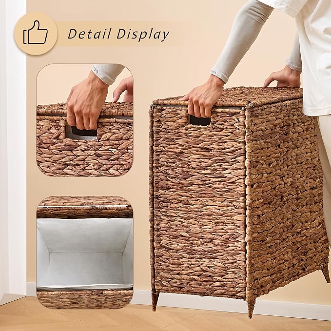 Handwoven Large Laundry Hamper - Image 5