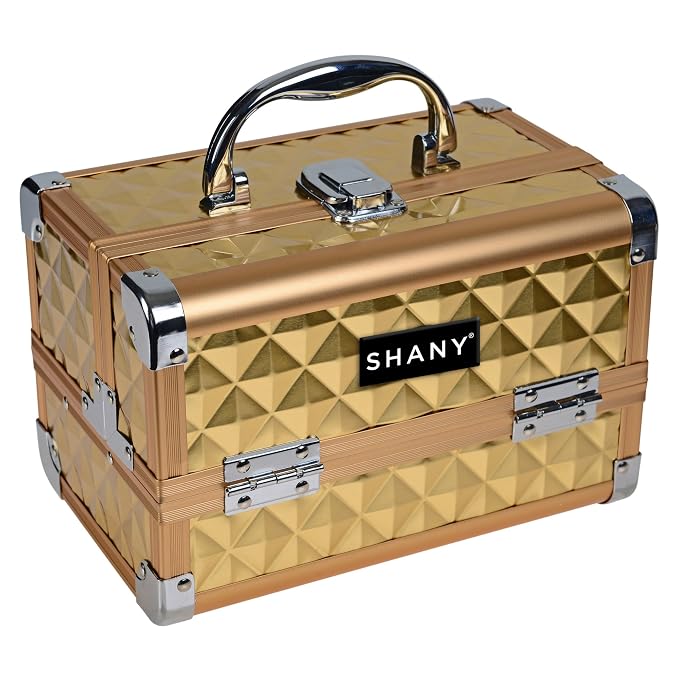 SHANY Chic Makeup Train Case Cosmetic Box Portable Makeup Case Cosmetics Beauty - Image 4