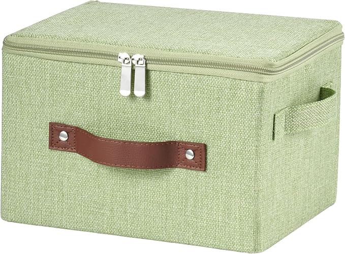 Storage Bins with Zipper Lids Decorative Lidded Baskets Boxes | Clothes by VinneGenzz