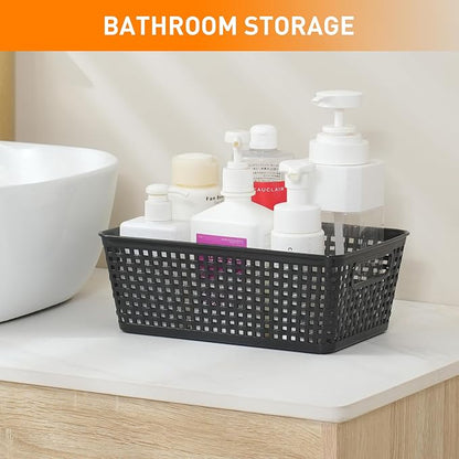 Plastic Storage Baskets With Lid, Storage Bins - Image 7