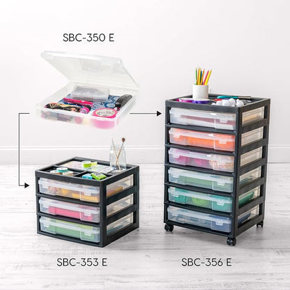 IRIS USA Fits 12" x 12" Paper, 3-Tier Desk Top Storage Unit - Image 9