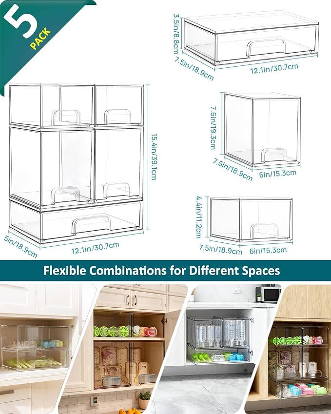 Baby Bottle Organizer for Countertop Food-grade Acrylic Storage for Cabinet | - Image 6