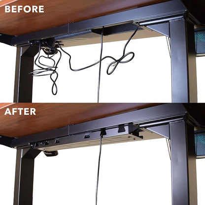 Mount-It! Premium Under Desk Cable Management Tray – 23" Heavy-Duty Steel Cable - Image 3