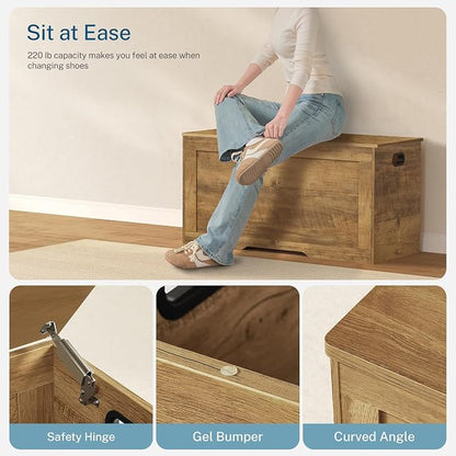 usikey 39.4” Storage Bench, Toy Box - Image 6