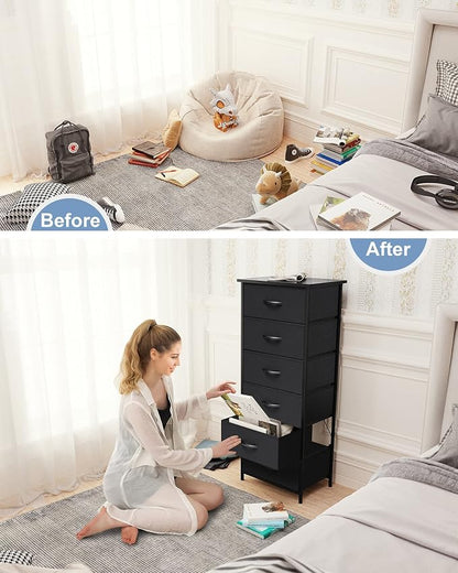 Tall 6-Drawer Fabric Dresser Tower - Image 7