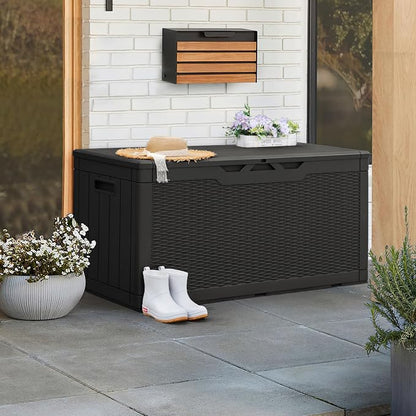 Greesum 100 Gallon Resin Patio Storage Box - Image 3