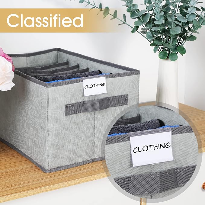 50pcs Labels for Storage Bins Plastic Label Clip, Basket Labels Clip On Wire - Image 3