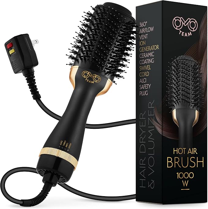 Professional Blowout Hair Dryer Brush, Hot Air Brush by OnMyOwnteam