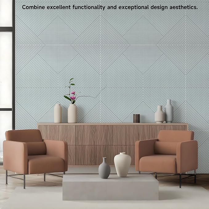 TO-TH Acoustic Wall Panels, 6 Pack Total Size 72 x 48 Inches, Self-Adhesive - Image 3