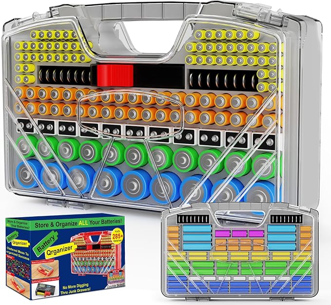Battery Organizer Storage Holder Box Case by Unknown