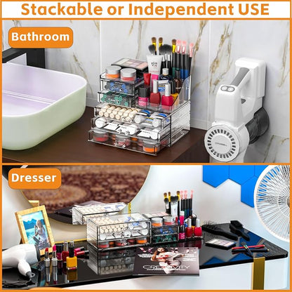 Acrylic Clear Make up Organizers And Storage - Image 4