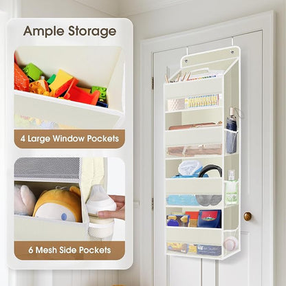 2 Pack Over The Door Organizer, Hanging Storage Organizer - Image 4