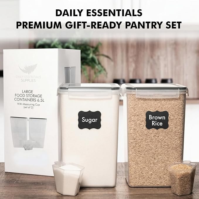 WHITE FEATHER SUPPLIES 2 PC Large Food Storage Containers - Image 9