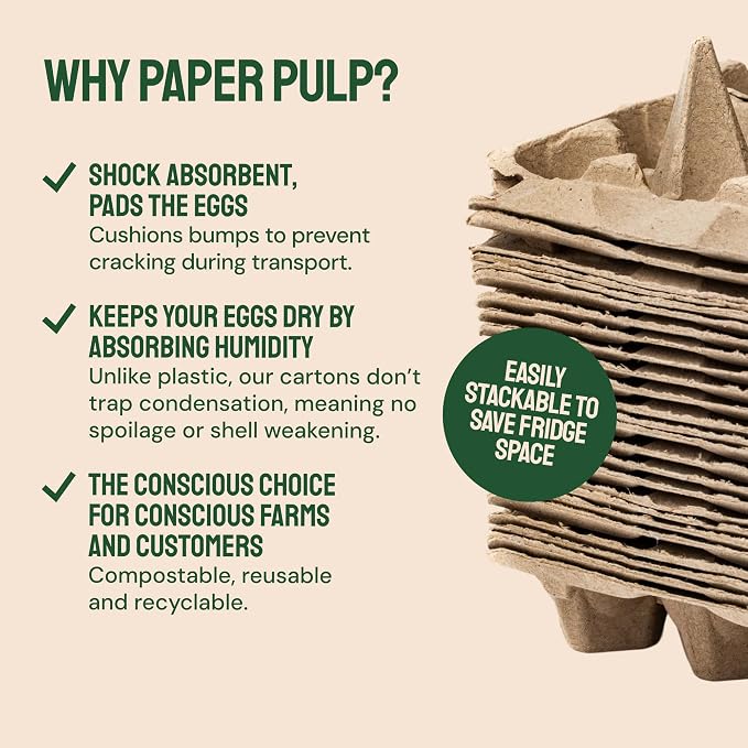 Hatortempt Reusable Paper Pulp Egg Cartons - Image 3