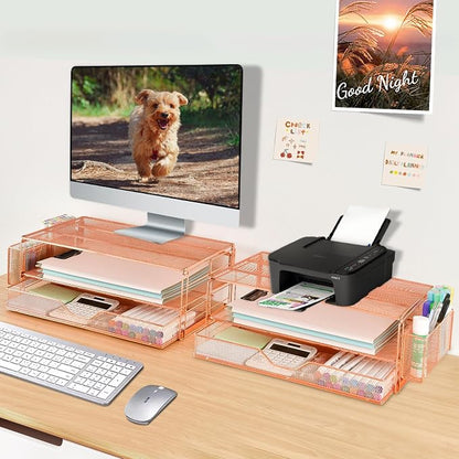 AUPSEN Computer Monitor Stands Riser，2-Tier Desk Organizers and Accessories - Image 7