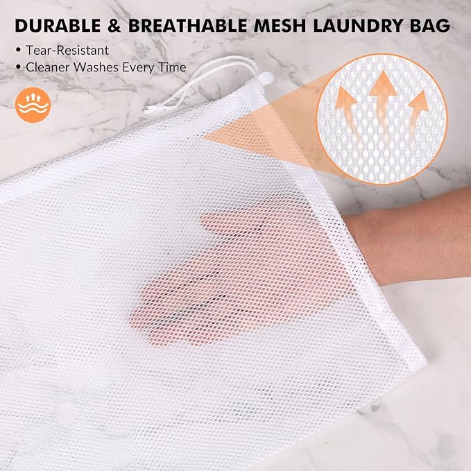 2 Pack Mesh Laundry Bags - Image 5