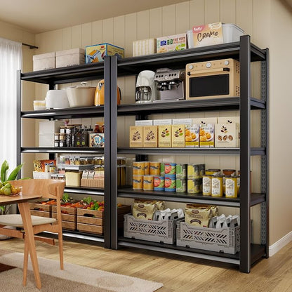 CJF Adjustable Garage Storage Shelves, 5-Tier Garage Shelving Heavy Duty - Image 4
