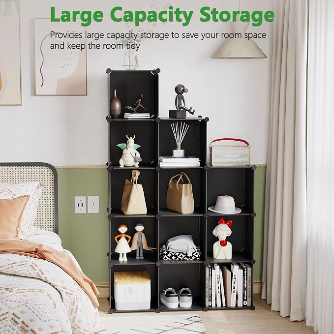 C&AHOME Cube Storage Organizer, 12-Cube Shelves Units, Closet Cabinet, DIY - Image 4