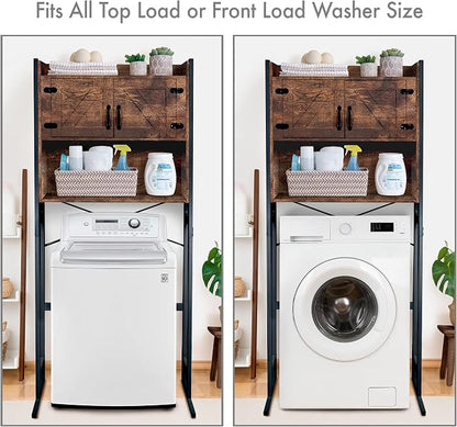 Over The Washer or Over The Toilet Storage Cabinet w/Height Adjustable Shelf - Image 9