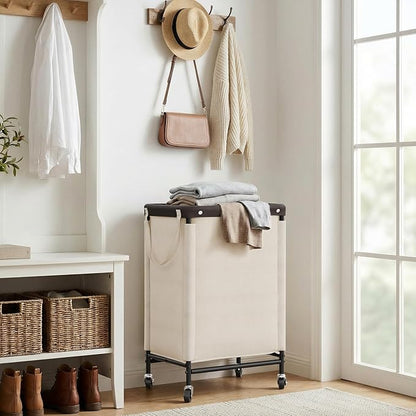 StorageWorks Laundry Hamper, 90L Rolling Laundry Sorter Cart - Image 6