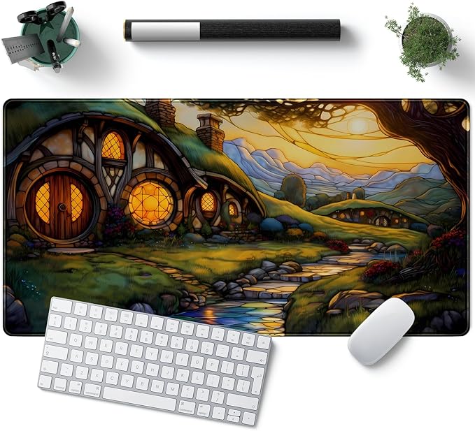 Cute House Anime Mouse Pad Desk Mat Gaming Playmat MTG Game Mat Large Gaming by YKJWW