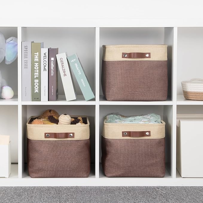 HNZIGE Large Fabric Storage Bins Canvas Baskets - Image 7