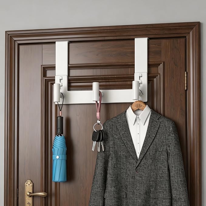 PMMASTO Over The Door Hooks, Fits 1-3/4" Thick Door No Drill Hooks - Image 5