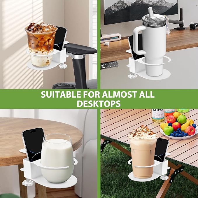 Desk Cup Holder for Coffee Mugs, Water Bottles - Image 6