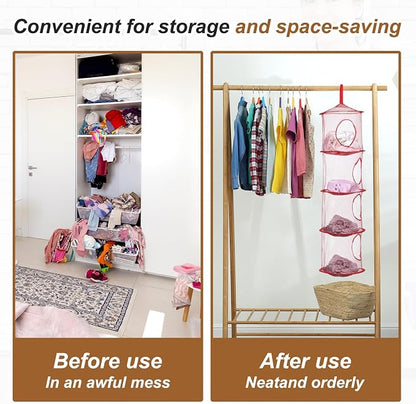 uxcell 2Pcs Mesh Hanging Storage Basket - Image 6
