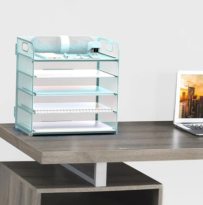 Letter Tray Paper Organizer 5-Tier Desk Organizer File Organizer Paper Holder - Image 5