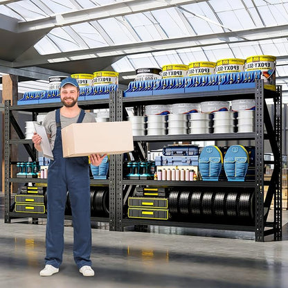 Heavy Duty Garage Storage Shelves 5000LBS Capacity, 4-Tier Large Industrial - Image 9