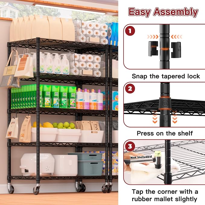 PrimeZone Wire Shelving Unit - Image 7