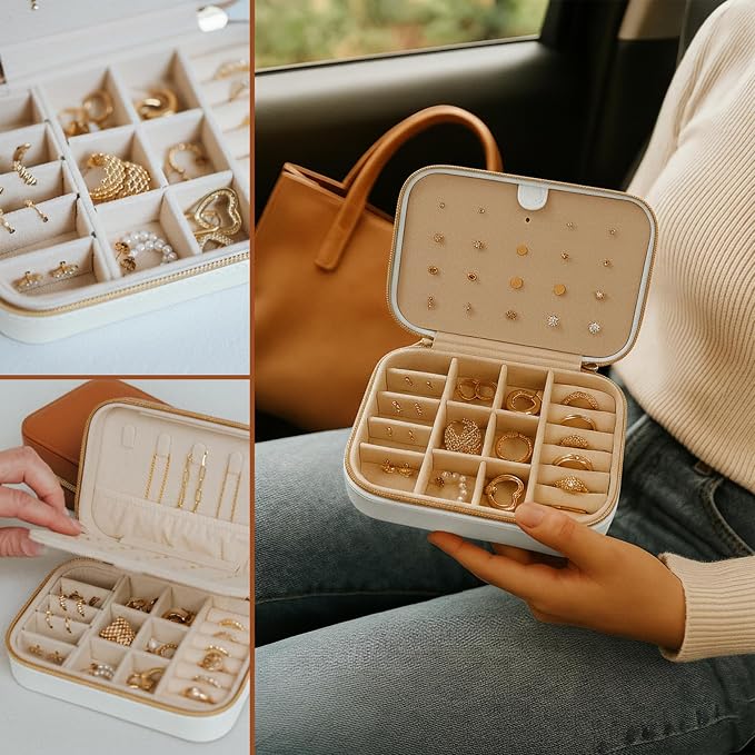Small Travel Jewelry Box Organizer - Image 5