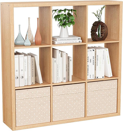 Cube Storage Organizer Bookcase, Decorative 11 inch Open Back Cubical Shelf by VDNEND