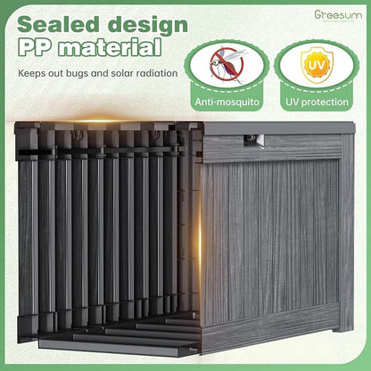 Greesum Outdoor Storage Box 120 Gallon Storage Bin - Image 3