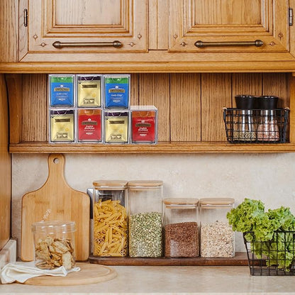 ELLDOO 2 Drawers Tea Bag Organizer, Coffee Pod Snack Storage - Image 5