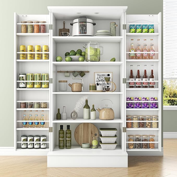 kepptory 47” Pantry Cabinet, Kitchen Pantry Storage Cabinet - Image 9