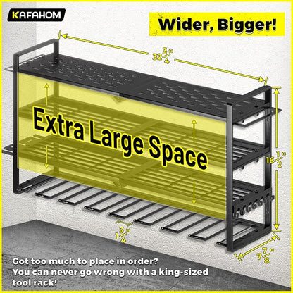 KAFAHOM Power Tool Organizer-8 Drill Holder Wall Mount，Tool Organizer and - Image 6