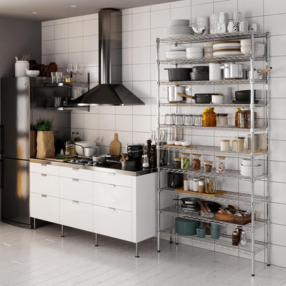 14" Deep x 42" Wide x 86" Height Wire Shelving Kit | 10-Tier | NSF Commercial - Image 2