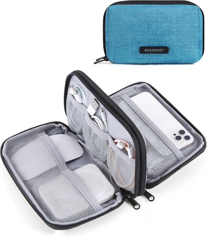 BAGSMART Electronics Organizer Travel Case, Cable Charger Cord Tech Organizer by BAGSMART